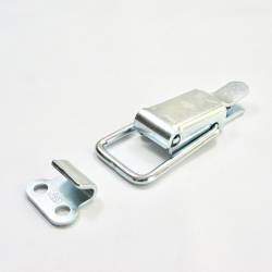 Locking Kit  2 Straight Wire Zinc-plated Loop Latch 32.5 x 82 mm with Keeper - MEDIUM - Ajile 5