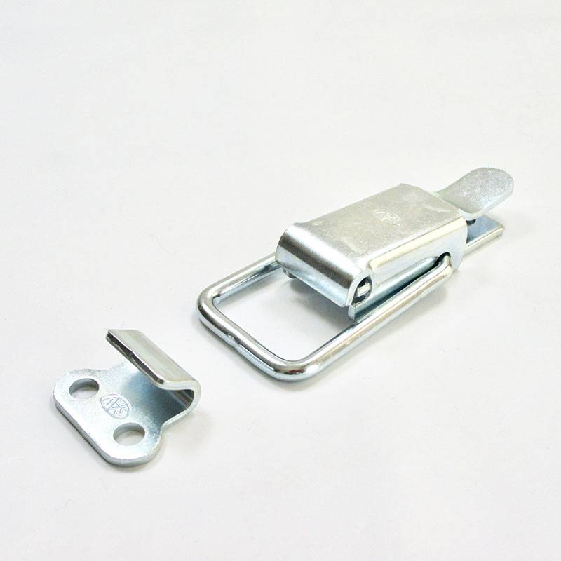 Locking Kit  2 Straight Wire Zinc-plated Loop Latch 32.5 x 82 mm with Keeper - MEDIUM - hook-framing - ajile