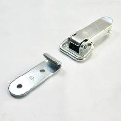 Locking Kit  2 Straight Wire Zinc-plated Loop Latch 40 x 90 mm with Keeper - LARGE - Ajile 3