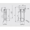 Locking Kit  2 Straight Wire Zinc-plated Loop Latch 40 x 90 mm with Keeper - LARGE - door accessories - hook-framing - ajile