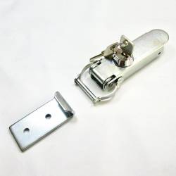 126 x 46.5 Flexible Zinc-Plated Key Lock Toggle Latch with Keeper - Ajile 2