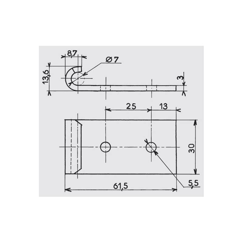 Grenouillère Élastique Verrouillable à Serrure avec Clé en Acier Zingué 126 x 46,5 mm avec Crochet - ajile