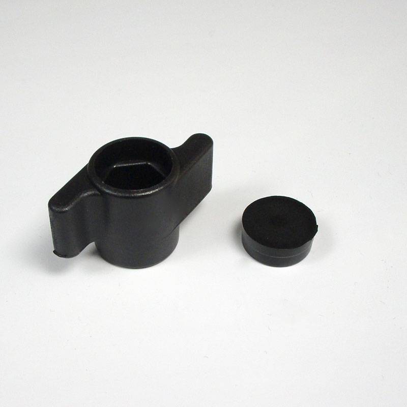 Plastic Butterfly Knob 30 mm Diam. BLACK for M6 (10 mm Wrench) Hexagonal Screw or Nut - other screws - plastic screw - ajile