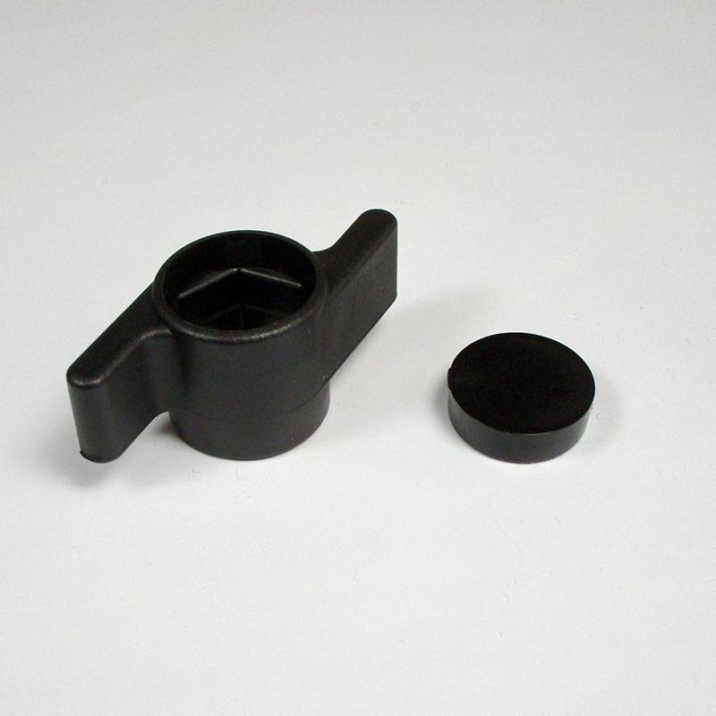 Plastic Butterfly Knob 40 mm Diam BLACK for M8 (13 mm Wrench) Hexagonal Screw or Nut - other screws - plastic screw - ajile