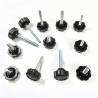 Plastic Star Head Knob 32 mm Diameter BLACK with M6 x 50 mm Zinc-plated Steel Threaded Bolt - fastener - ajile