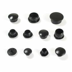 Bouchon Capuchon Obturateur Plastique Rond NOIR pour Trou Alésage Diamètre 6 mm - Ajile 3