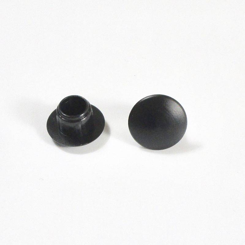 Round Plastic Hole Plug BLACK for 8 mm Diameter Hole - hole plug black - plugs & caps - screw-nut cap - ajile