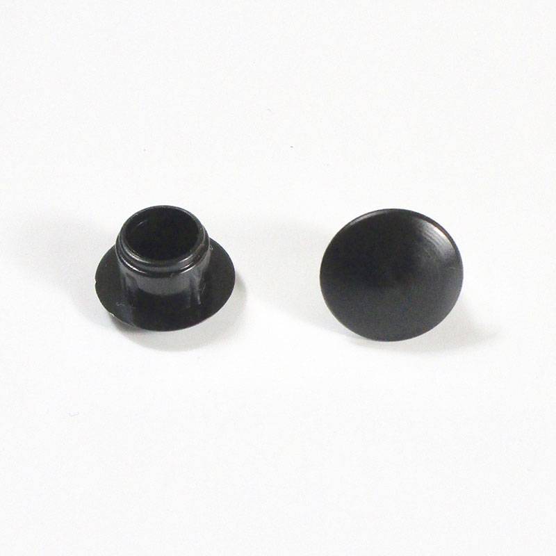 Bouchon Capuchon Obturateur Plastique Rond NOIR pour Trou Alésage Diamètre 9 mm - cache vis-finition - ajile