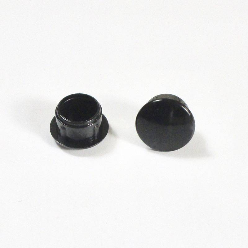 Bouchon Capuchon Obturateur Plastique Rond NOIR pour Trou Alésage Diamètre 11 mm - cache vis-finition - ajile