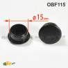 Tappo Copriforo di Plastica Tondo NERO per Buchi di Diametro 15 mm - tappi copriforo - coprivote-copridado - ajile