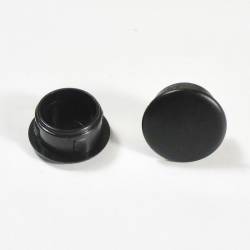 Bouchon cache trou cylindre composite noir