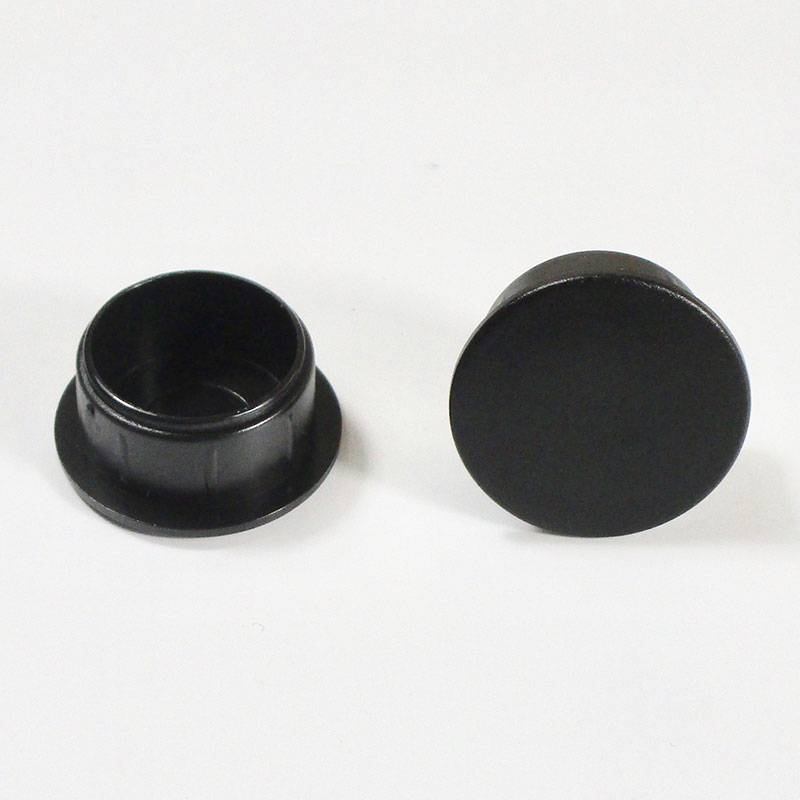 Bouchon Capuchon Obturateur Plastique Rond NOIR pour Trou Alésage Diamètre 17 mm - cache vis-finition - ajile