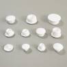 Tappo Copriforo di Plastica Tondo BIANCO per Buchi di Diametro 3 mm - tappi copriforo - coprivote-copridado - ajile