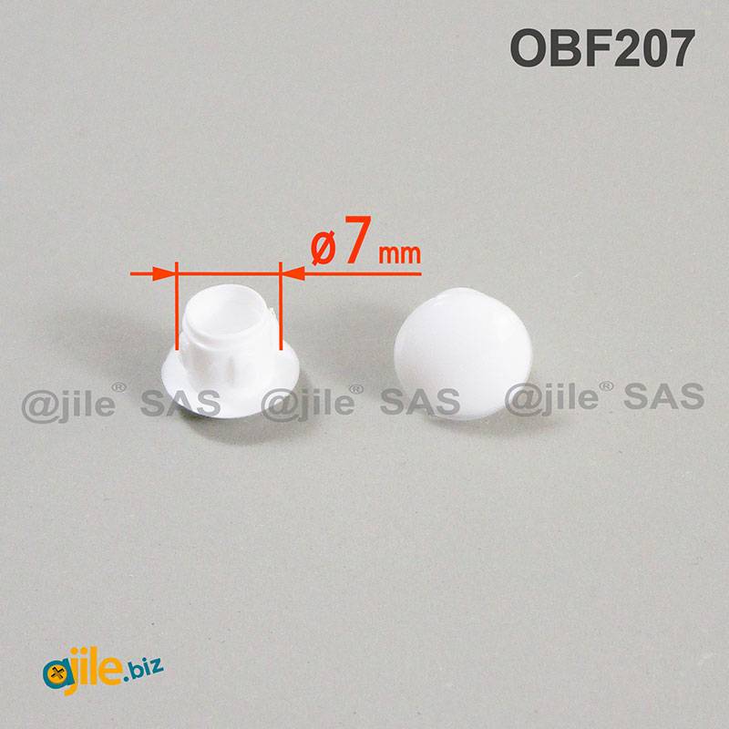 10 pcs 0,51x0,35 inch Plug for Fixing Holes 13x9 mm White Cover Blanking Plugs Plastic Plugs 