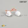 Tappo Copriforo di Plastica Tondo BIANCO per Buchi di Diametro 7 mm - tappi copriforo - coprivote-copridado - ajile