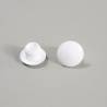 Tappo Copriforo di Plastica Tondo BIANCO per Buchi di Diametro 8 mm - tappi copriforo - coprivote-copridado - ajile