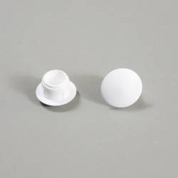 Round Plastic Hole Plug WHITE for 9 mm Diameter Hole - Ajile 2