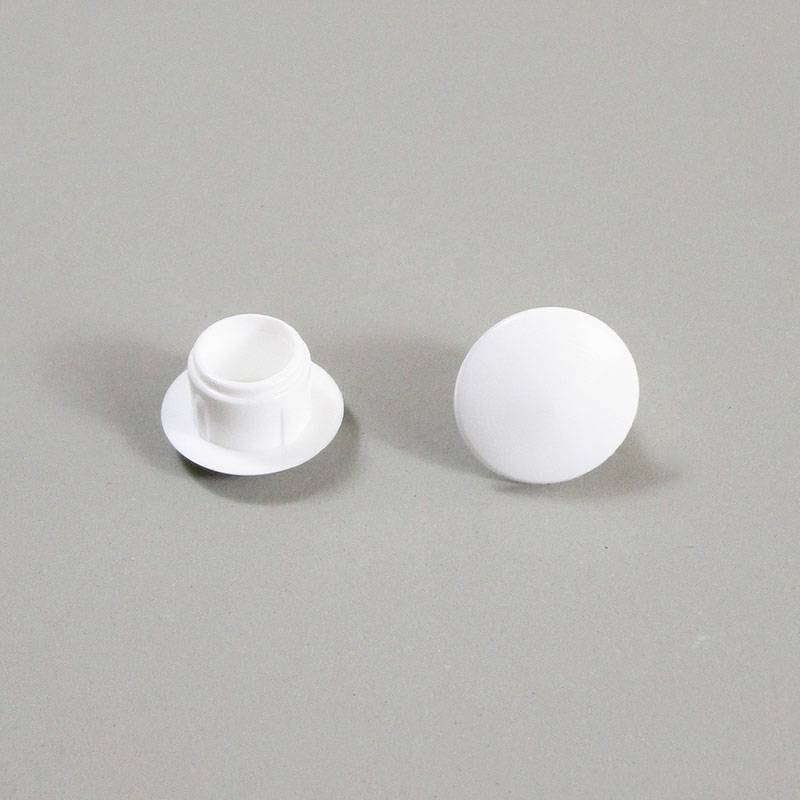 Tappo Copriforo di Plastica Tondo BIANCO per Buchi di Diametro 9 mm - tappi copriforo - coprivote-copridado - ajile
