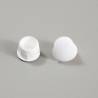 Round Plastic Hole Plug WHITE for 12 mm Diameter Hole - hole plug white - plugs & caps - screw-nut cap - ajile