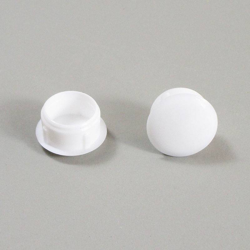 Tappo Copriforo di Plastica Tondo BIANCO per Buchi di Diametro 13 mm - tappi copriforo - coprivote-copridado - ajile