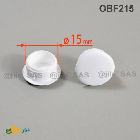 Tappo Copriforo Di Plastica Tondo BIANCO Per Buchi Di Diametro 17 Mm