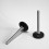 M8 L80 mm Adjustable foot 38 mm base - Zinc plated steel with plastic base