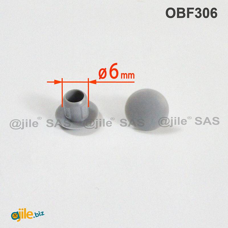 Plastique NOIR Bouchon Cache Obturateur pour Trou Alésage de Diamètre 9 mm OBF109x50-FBA Sachet de 50 pièces ajile