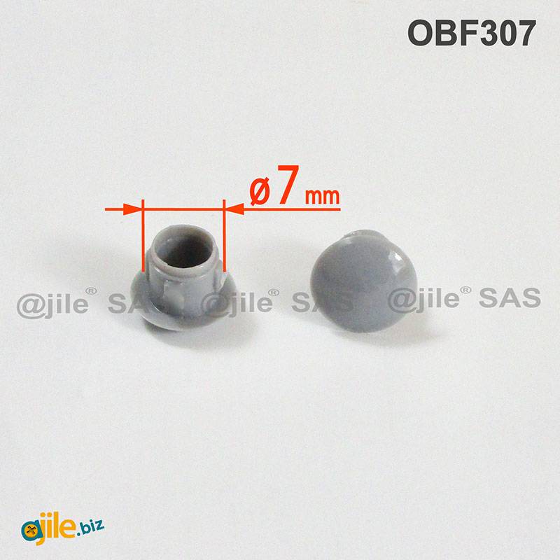 Round Plastic Hole Plug GREY for 7 mm Diameter Hole - Ajile