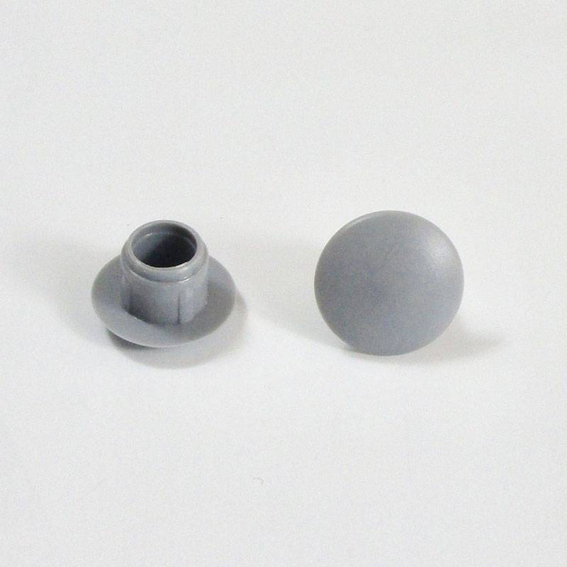 Bouchon Capuchon Obturateur Plastique Rond GRIS pour Trou Alésage Diamètre 8 mm - cache-obturateur - cache vis-finition - ajile