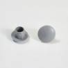 Bouchon Capuchon Obturateur Plastique Rond GRIS pour Trou Alésage Diamètre 8 mm - cache-obturateur - cache vis-finition - ajile