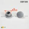 Tappo Copriforo di Plastica Tondo GRIGIO per Buchi di Diametro 9 mm - tappi copriforo - coprivote-copridado - ajile
