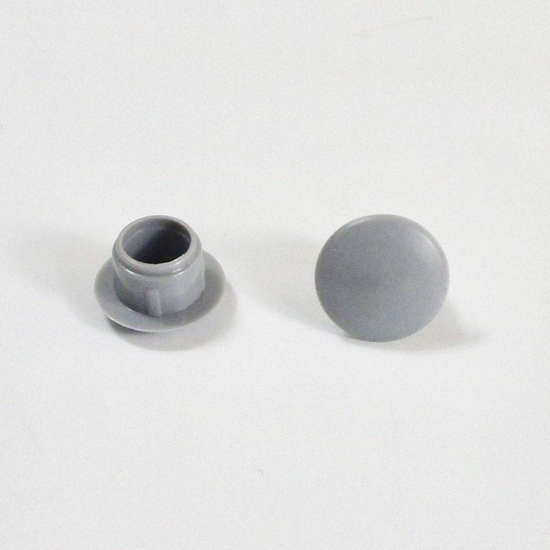 Tappo Copriforo di Plastica Tondo GRIGIO per Buchi di Diametro 9 mm - tappi copriforo - coprivote-copridado - ajile