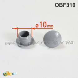 Round Plastic Hole Plug GREY for 10 mm Diameter Hole - Ajile 1