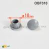 Round Plastic Hole Plug GREY for 10 mm Diameter Hole - hole plug grey - plugs & caps - screw-nut cap - ajile