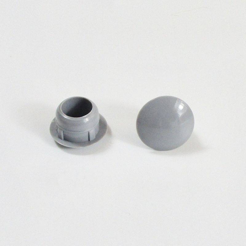 Bouchon Capuchon Obturateur Plastique Rond GRIS pour Trou Alésage Diamètre 10 mm - cache-obturateur - cache vis-finition - ajile