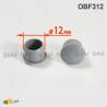 Round Plastic Hole Plug GREY for 12 mm Diameter Hole - hole plug grey - plugs & caps - screw-nut cap - ajile