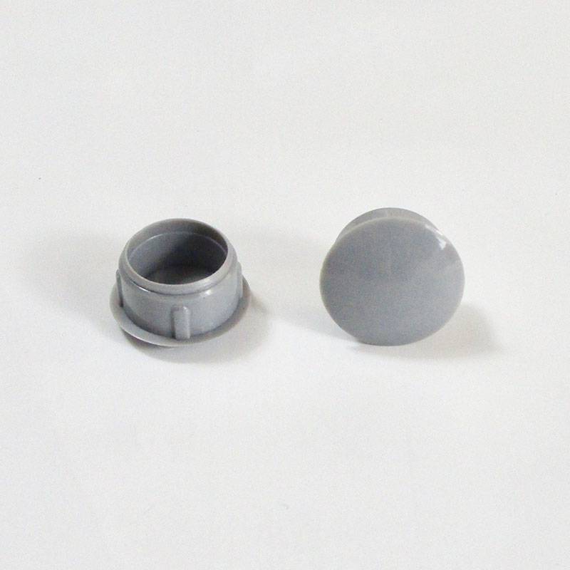 Round Plastic Hole Plug GREY for 13 mm Diameter Hole - hole plug grey - plugs & caps - screw-nut cap - ajile