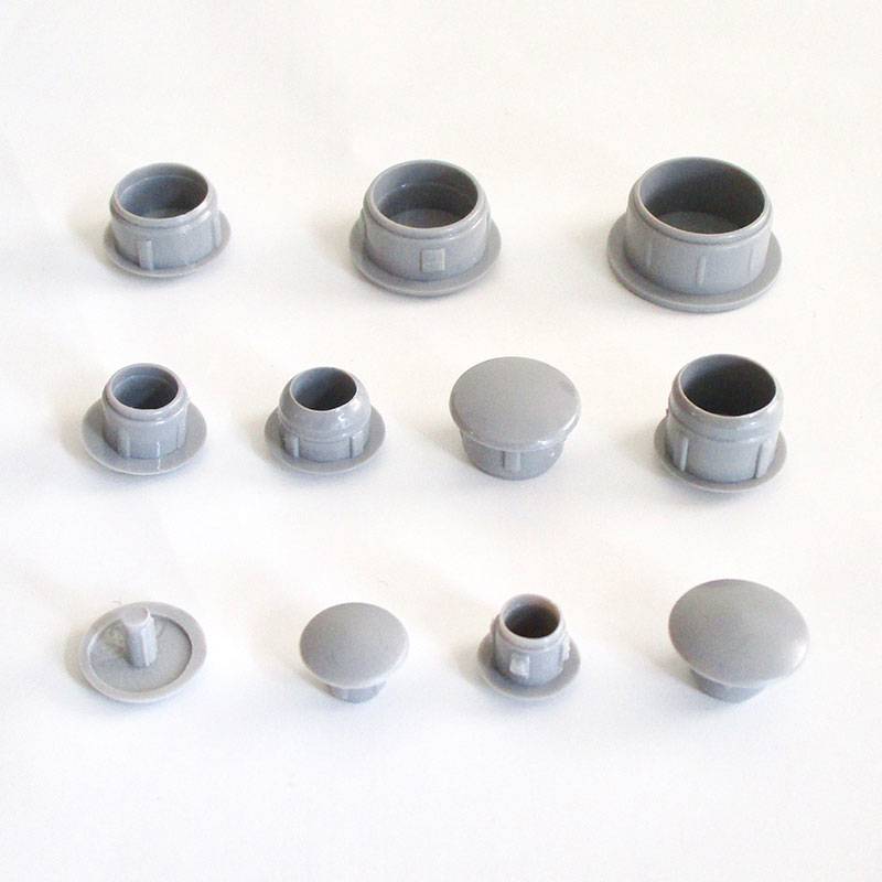 Round Plastic Hole Plug GREY for 13 mm Diameter Hole - hole plug grey - plugs & caps - screw-nut cap - ajile