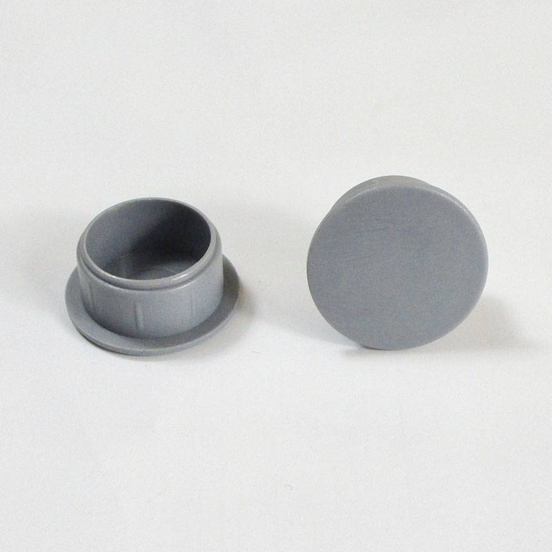 Bouchon Capuchon Obturateur Plastique Rond GRIS pour Trou Alésage Diamètre 17 mm - cache-obturateur - cache vis-finition - ajile