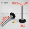 M10 X 100 mm Threaded Adjustable Foot - threaded adjustable foot - adjustable foot - foot-nail glide-bumper - ajile