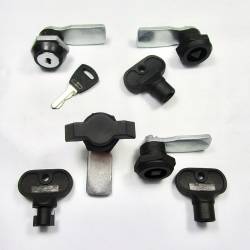 Kunststoff PA Schlüssel SCHWARZ für 1 / 4 Dreh Vorreibeverschluss für Schaltschränke mit 5 mm Durchmesser Innenstift - Ajile 3