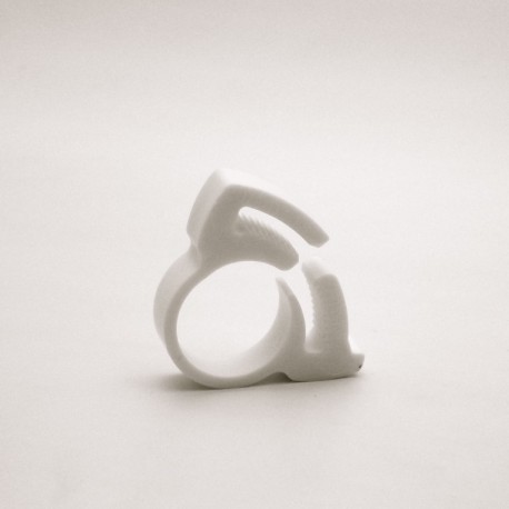 Diam. 12.8 to 15 mm Plastic hose clamp - WHITE - Ajile Diam. 12.8 to 15 mm Plastic hose clamp - WHITE - Ajile
