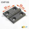Charnière plastique 50x50x6mm polyamide noir