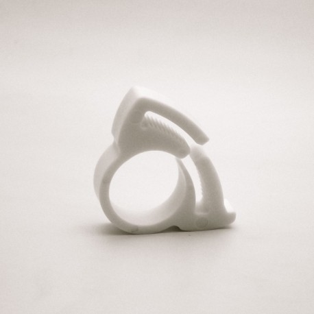 Diam. 15 to 17.2 mm Plastic hose clamp - WHITE - Ajile Diam. 15 to 17.2 mm Plastic hose clamp - WHITE - Ajile