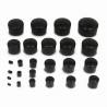 copy of Embout Enveloppant Caoutchouc Thermoplastique Flexible NOIR pour Tube de Diamètre 7 mm