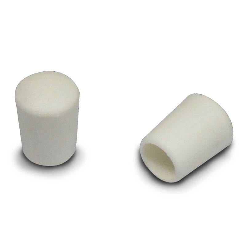 Embout Enveloppant Caoutchouc Thermoplastique Flexible BLANC pour Tube de Diamètre 8 mm