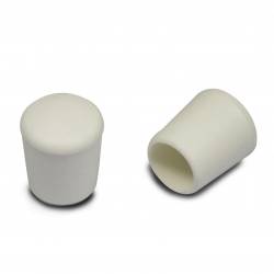 Thermoplastische Kunststoff Fußkappe aus Elastischem WEISSEM Gummi für Rohrfüße - Rohrdurchmesser 12 mm - Ajile 2