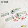 Locking Kit  2 Straight Wire Zinc-plated Loop Latch 40 x 90 mm with Keeper - LARGE - door accessories - hook-framing - ajile
