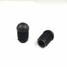 Anti-Skid Round Semispherical Ribbed Insert BLACK diameter 20 mm