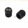 Anti-Skid Round Semispherical Ribbed Insert BLACK diameter 30 mm